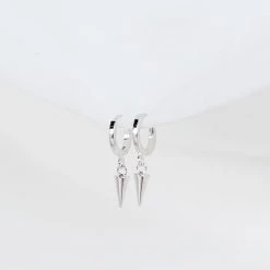 Blue Sky Backstage Spike Huggie Hoops 5 Blue Sky Backstage Spike Huggie Hoops