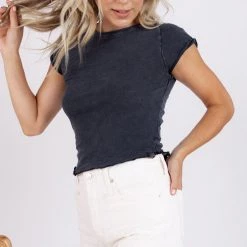 NEW ARRIVALS Free People Be My Baby Tee