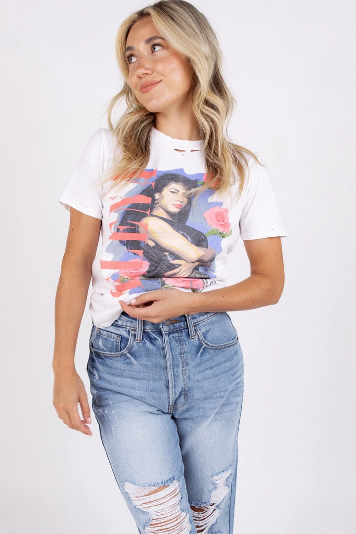 Junk Food Selena Flea Market Graphic Tee 1 Junk Food Selena Flea Market Graphic Tee
