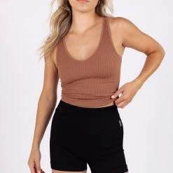 Nikibiki Serves You Right Ribbed Crop Tank CLOTHING