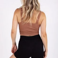 Nikibiki Serves You Right Ribbed Crop Tank CLOTHING