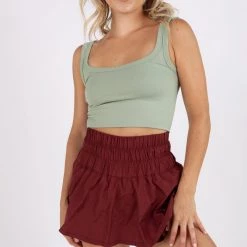 Nikibiki CLOTHING Time To Trim Ribbed Crop Top