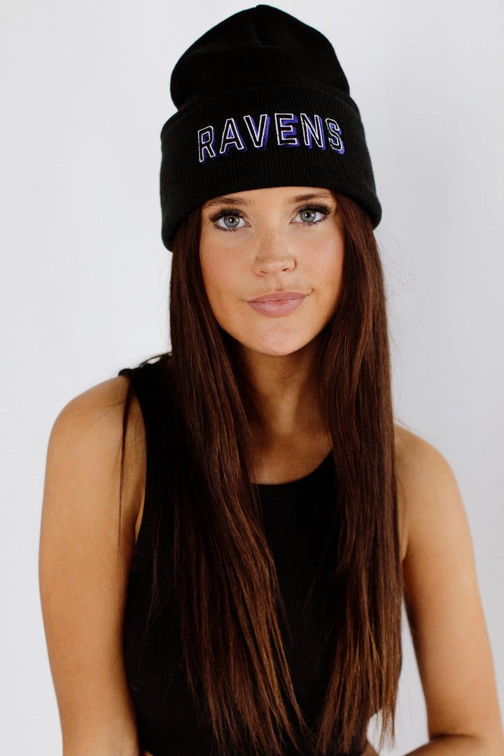 ACCESSORIES BRIGHTSIDE The Label Ravens Beanie 2 ACCESSORIES BRIGHTSIDE The Label Ravens Beanie