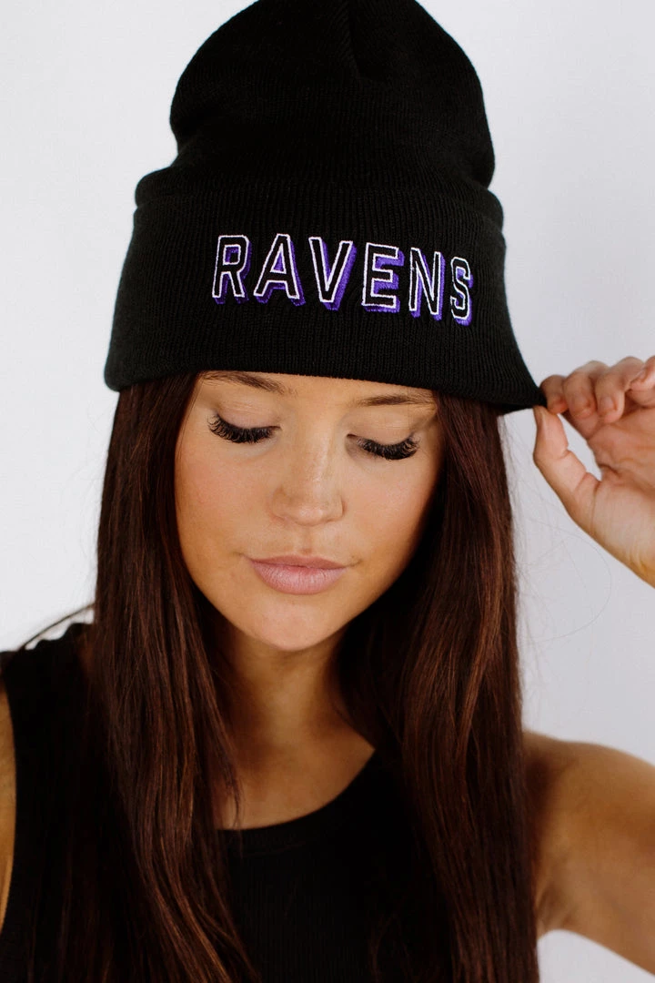 ACCESSORIES BRIGHTSIDE The Label Ravens Beanie 1 ACCESSORIES BRIGHTSIDE The Label Ravens Beanie
