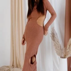 5th Culture Peekaboo Cutout Maxi Dress