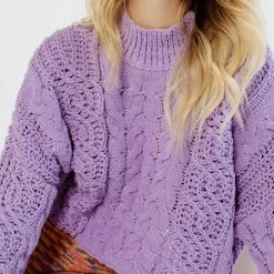 Pol Clothing Sawyer Plush Knit Pullover
