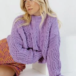 Pol Clothing Sawyer Plush Knit Pullover