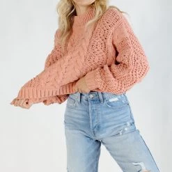 Pol Clothing Sawyer Plush Knit Pullover