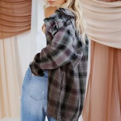 CLOTHING Free People Anneli Plaid Shirt Jacket