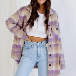 Emory Park Bowie Plaid Shirt Jacket CLOTHING
