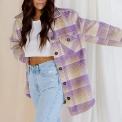 Emory Park Bowie Plaid Shirt Jacket CLOTHING