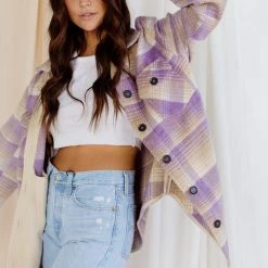 Emory Park Bowie Plaid Shirt Jacket CLOTHING