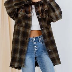 CLOTHING Free People Anneli Plaid Shirt Jacket