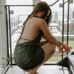 Salty Sweet Memories Halter Mini Dress CLOTHING