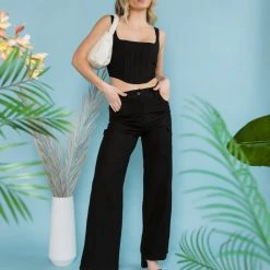 Edit By Nine CLOTHING Watch Me Corset Crop Top