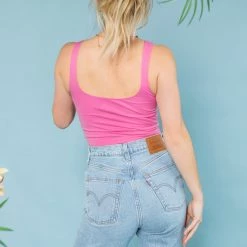 Free People Scoop Neck Crop Tank CLOTHING