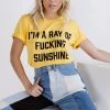 CLOTHING BRIGHTSIDE The Label Ray Of Sunshine Tee