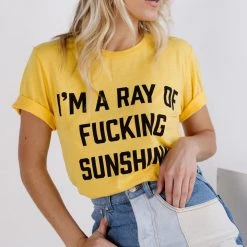 CLOTHING BRIGHTSIDE The Label Ray Of Sunshine Tee