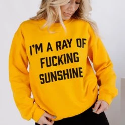 CLOTHING BRIGHTSIDE The Label Ray Of Sunshine Crewneck