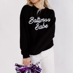 CLOTHING BRIGHTSIDE The Label Baltimore Babe Crewneck