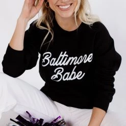 CLOTHING BRIGHTSIDE The Label Baltimore Babe Crewneck