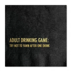 Pretty Alright Goods GIFT Yawn Game Cocktail Napkins