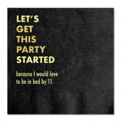 Pretty Alright Goods GIFT Party Started Cocktail Napkins