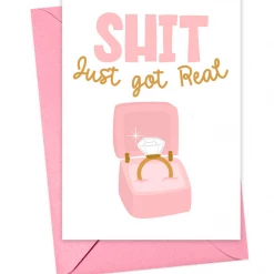 R Is For Robo Just Got Real Engagement Card GIFT