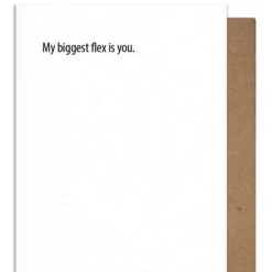 Pretty Alright Goods Biggest Flex Greeting Card