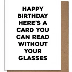Pretty Alright Goods Glasses Birthday Card