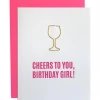 Chez Gagne Cheers Birthday Girl Card GIFT