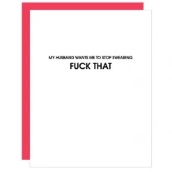 Chez Gagne Wants Me To Stop Swearing Card GIFT