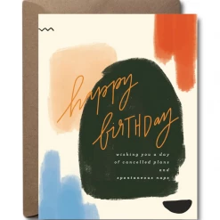 Black Lab Studio Cancelled Plans & Naps Birthday Card GIFT