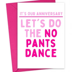 R Is For Robo No Pants Dance Anniversary Card GIFT