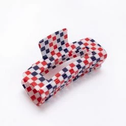 LA 3 Accessories Emery Check Hair Clip NEW ARRIVALS 13 LA 3 Accessories Emery Check Hair Clip NEW ARRIVALS