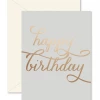 Ginger P. Designs GIFT Happy Birthday Copper Greeting Card
