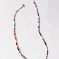 Brightside ACCESSORIES McKenzie Beaded Pearl Necklace 7 Brightside ACCESSORIES McKenzie Beaded Pearl Necklace