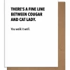 Pretty Alright Goods Cougar Birthday Card