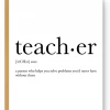 Footnotes Teacher Definition Greeting Card GIFT