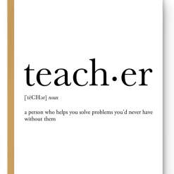Footnotes Teacher Definition Greeting Card GIFT