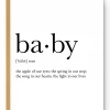 Footnotes Baby Definition Greeting Card