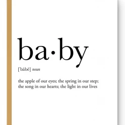 Footnotes Baby Definition Greeting Card