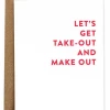 Rhubarb Paper Co. Take-Out & Make Out Greeting Card GIFT