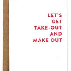Rhubarb Paper Co. Take-Out & Make Out Greeting Card GIFT