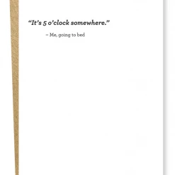 Sapling Press GIFT 5 O'Clock Greeting Card