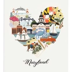 Anchor Point Paper Co. I Heart Maryland Print