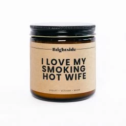 Trial By Fire WEDDING CAPSULE I Love My Smoking Hot Wife 16oz. Candle