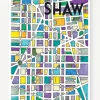 Cherry Blossom Creative Shaw Map Print - 13x19