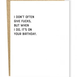 Sapling Press Give Fucks Card GIFT