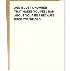 Sapling Press GIFT Just A Number Card